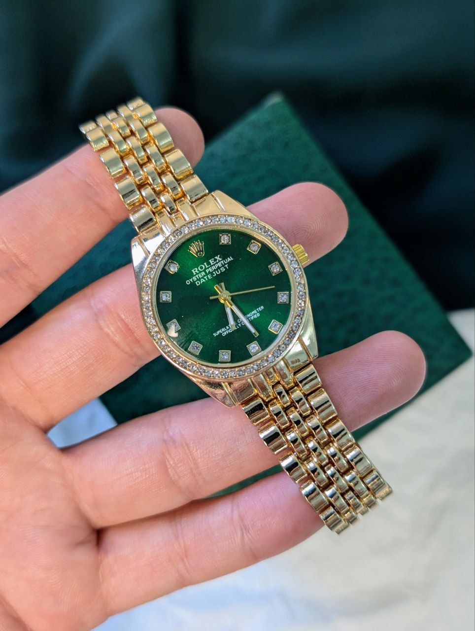 Rolex Emerald Gold