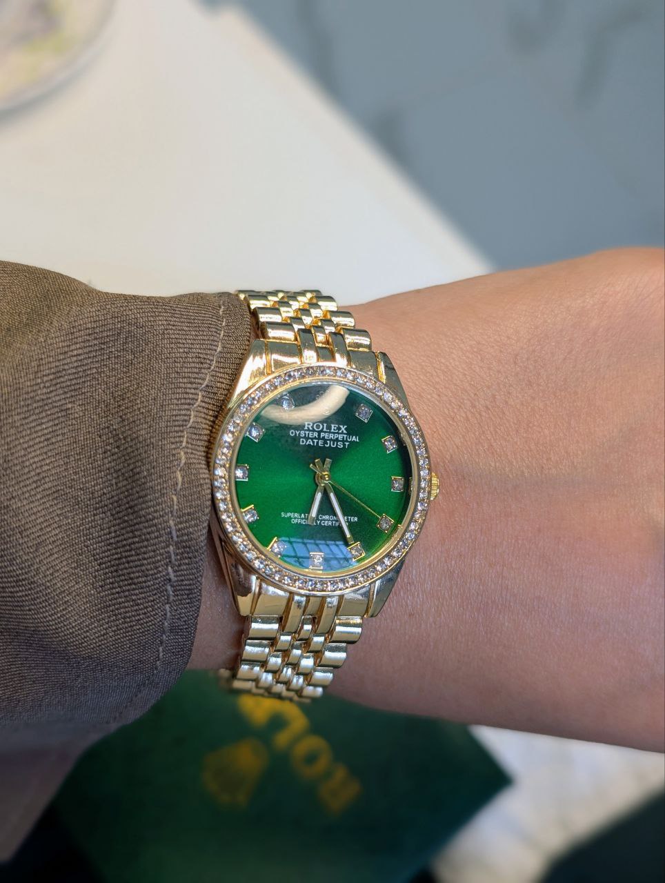 Rolex Emerald Gold